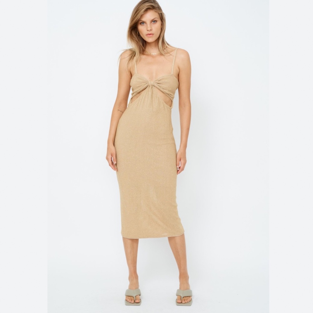Subbo Gold Midi Dress - Gem